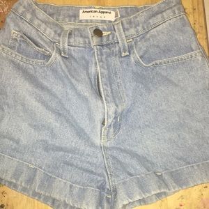 vintage shorts from American apparel size 25